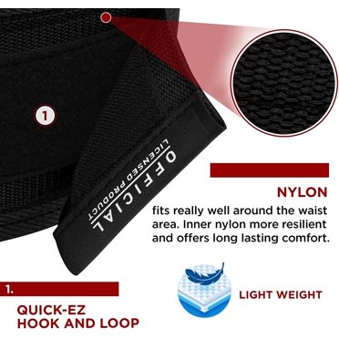 RDX Weight Lifting Belt 4 Adjustable Back Lumbar Support Bodybuilding, Powerlifting Functional Strength Training Core Exercise Fitness Workout Squats Deadlifts, Home Gym Equipment