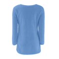 thumbnail image 4 of WZXFASHION Chandails Décontractés Unis à Manches Longues pour Femmes Blouse Femme Liquidation Chandail Douillet, 4 of 5