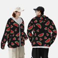 thumbnail image 4 of Lsque Watermelon Pattern UPF 50+ Lightweight Sun Protection Men's Women's Long Sleeve Shirt, Hoodie Performance -Small, 4 of 7