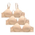 thumbnail image 1 of Plebaso Bras for Women Wireless Push up Bralettes Full Coverage Padded Womens Everyday Bras Multipacks, 1 of 3