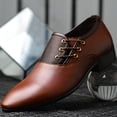 thumbnail image 1 of TIMIFIS Chaussures Habillées pour Homme Chaussures Oxford Formelles Derby Classiques à Lacets - Été, 1 of 6