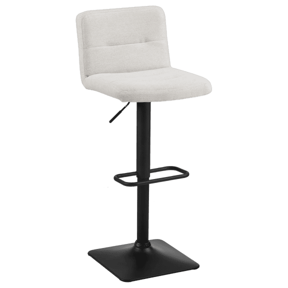 Bouclair Oatmeal Adjustable Metal and Fabric Barstool