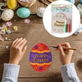 thumbnail image 3 of Easter DIY Wooden Drawing Board Kids Painting Coloring Craft Decoration Easter Rabbit, 3 of 3