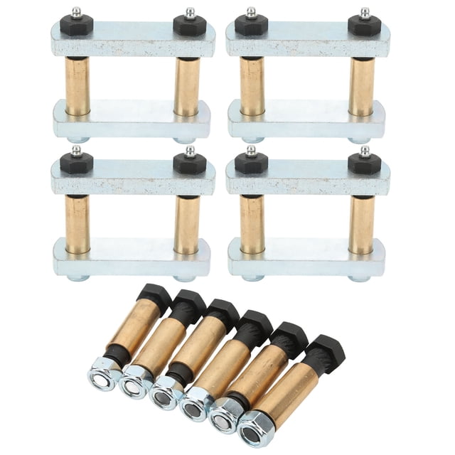 Kit de Manille de Levage, Kit de Mise à Niveau de Manille Robuste Suspensions de Remorque RV Bagues en Bronze Haute Résistance Essieu Tandem en Acier 3 1/8 Po Graissé pour CRE3000