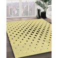 thumbnail image 3 of Ahgly Company Tapis d'Intérieur Lavable en Machine Carré Transitionnel Jaune Soleil, 5 Pieds Carré, 3 of 7