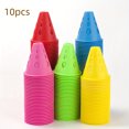 thumbnail image 3 of Transemion 10pcs/set Sturdy And Portable Hollow Windproof Roller Skating Pile For Versatile red 1Set, 3 of 6