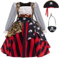 thumbnail image 1 of Girl Pirate Princess Costume Halloween Party Dress Up 18M-7Y, 1 of 6