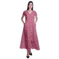 thumbnail image 1 of Moomaya Robe Longue Maxi pour Femmes à Manches Courtes, Robe Formelle/décontractée avec Poches P-TTG, 1 of 6