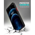 thumbnail image 1 of WIFKLSIIPG Shockproof Case for 12 Pro 6.1inch Silicone Bumper Clear Hard PC Cover, 1 of 3