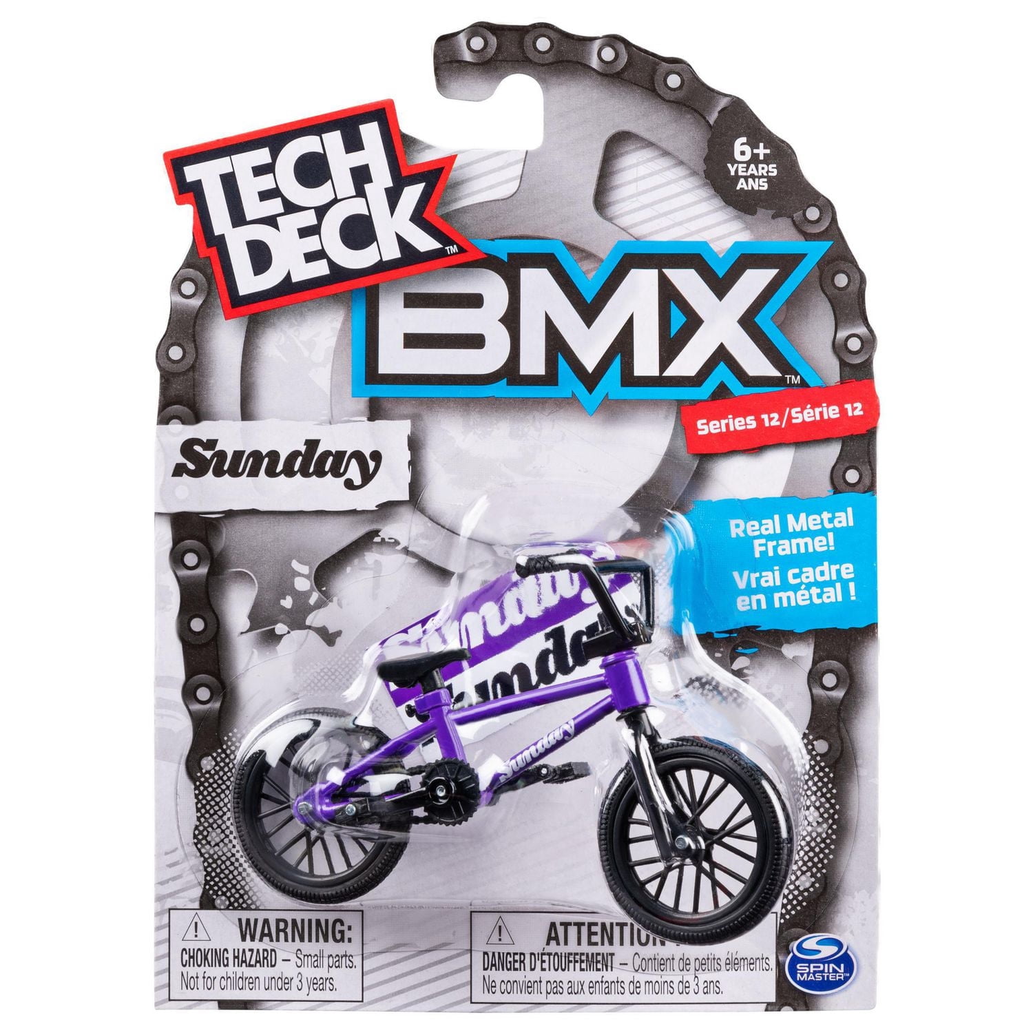 Tech Deck - BMX Finger Bike - Sunday - Purple/Black - Series 13