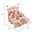 thumbnail image 5 of Boîte à Musique Mécanique Tilt-A-Whirl 3D Puzzle ROKR EA04, 5 of 5