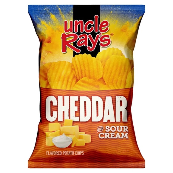 Uncle Rays Sour Cream And Cheddar Potato Chips 85g Case Of 12