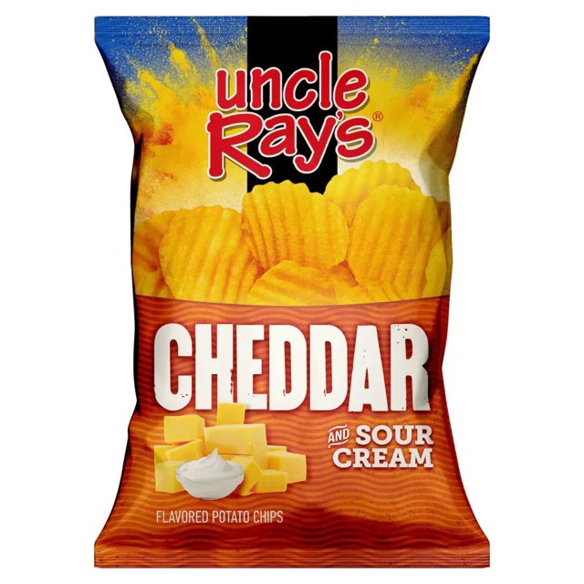 Uncle Rays Sour Cream And Cheddar Potato Chips 85g Case Of 12