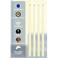 thumbnail image 3 of Hyoola Tall Taper Candles - 16 Inch Ivory Unscented Dripless Taper Candles - 14 Hour Burn Time - 8 Pack, 3 of 6