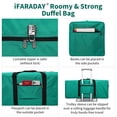 thumbnail image 3 of Foldable Duffel Bag 30" / 75L Lightweight with Water Rresistant for Travel-Green, 3 of 7