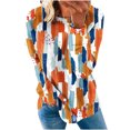 thumbnail image 2 of 2023 Chandail à Capuchon Surdimensionné pour Femmes Col Rond Mode Décontractée Manches Longues Imprimé Chandail Hauts Blouse Costumes d'Halloween/Noël Rabais de 50 % Liquidation, 2 of 5