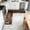 Brown, variant on Fridja Sales 47.2in Printed Kitchen Mat L Shaped Non-Slide Absorbent Floor Mat for Dining Areas Bathroom Corner Bath Mat Durables Flooring Practical Home Accessory Decor