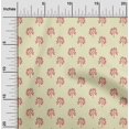 thumbnail image 1 of oneOone Cotton Silk Fabric Floral & Flying Swan Block Printed Craft Fabric BTY 42 Inch Wide, 1 of 4