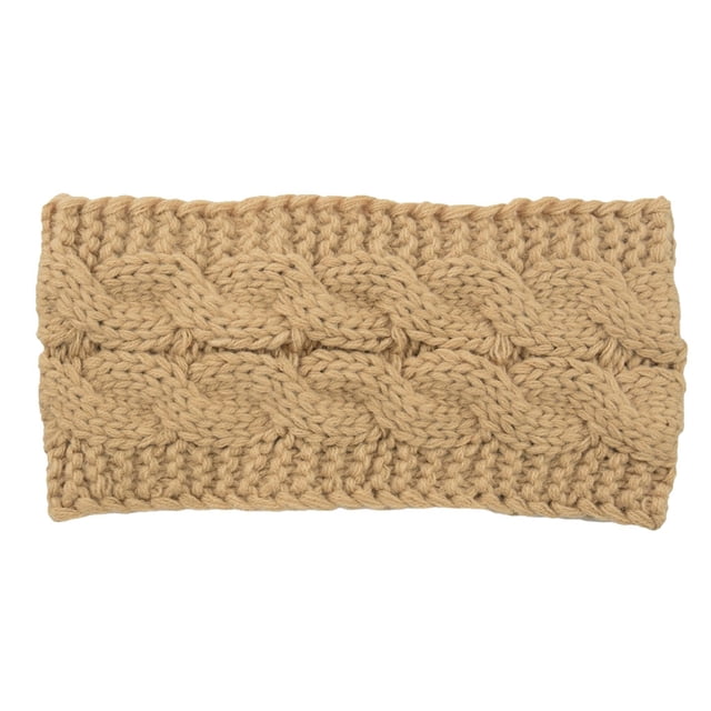 Headbands Autumn Windproof Elastic Head Multicolor Adjustable Wide Ladies Ear Muffs Hair Accessories for Girls Light Tan