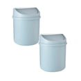 thumbnail image 1 of Oleegame 2PC Desktop Small Garbage Bedroom Home Use Cute Cover Net Red Mini Storage Box Blue, 1 of 3