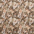 thumbnail image 1 of oneOone Silk Tabby Brown Fabric Abstract Fabric For Sewing Printed Craft Fabric By The Yard 42 Inch Wide, 1 of 4