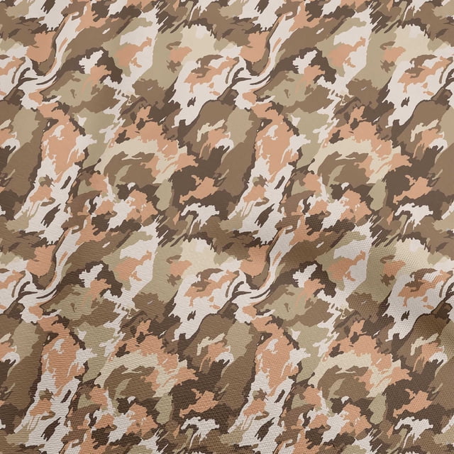 oneOone Silk Tabby Brown Fabric Abstract Fabric For Sewing Printed Craft Fabric By The Yard 42 Inch Wide