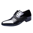 thumbnail image 2 of TIMIFIS Wedding Shoes for Men Cap Toe Lace up Formal Business Tuxedo Shoes ummer, 2 of 7