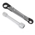 thumbnail image 1 of TFixol Dual-End Pipe Angle Stop Wrench Set - Metal Plumbing Tool Kit in Black & Grey, 1 of 6