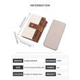thumbnail image 3 of JFHHQ Men's Korean Style Vertical PU Leather Wallet Slim Bifold with Double Loose and Multiple Functional Card Slots One Size Brown, 3 of 7
