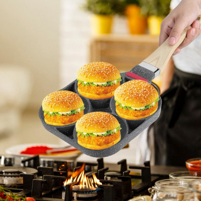 Frying Pan Pan Nonstick Skillet Pan Pancake Pan Aluminum Resturant For Kitchen Egg For Breakfast Open-Fire Induction Cooker Type