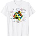 thumbnail image 1 of Cool Math Rubik Rubix Rubics Joueur Cube T-Shirt Amoureux des Maths - comme sur l'Image - 2TG, 1 of 4