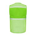 thumbnail image 1 of RUNQHUI Men Women Zipper High Visibility Reflective Safety Vest Construction Work Mesh Fabric Work Clothes Light Green 165, 1 of 7