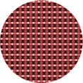 thumbnail image 1 of Ahgly Company Tapis Rond Lavable en Machine Intérieur Transitionnel Rouge Foncé, 4 Pieds Rond, 1 of 7