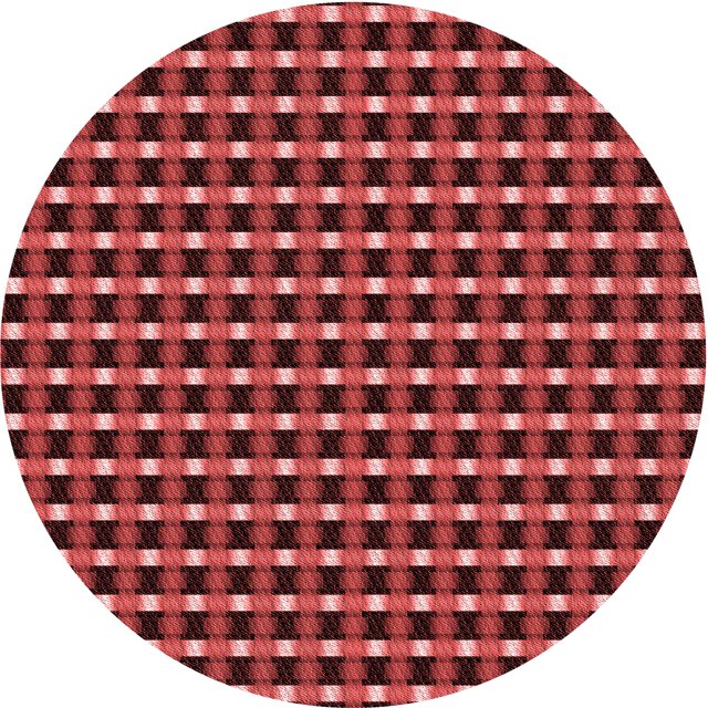 Ahgly Company Tapis Rond Lavable en Machine Intérieur Transitionnel Rouge Foncé, 4 Pieds Rond