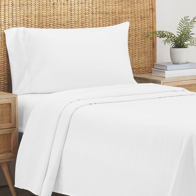 California Design Den 100% Organic Cotton Sheet Sets, Percale Sheets, Deep Pocket, Soft, Breathable & Cooling Bedsheets