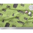 thumbnail image 1 of Soimoi Georgette Viscose Fabric Tree,Jar & Bottle Vintage Decor Fabric Printed Yard 42 Inch Wide, 1 of 3