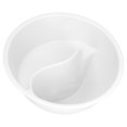 thumbnail image 1 of Separated Snack Bowl, Divided Bowl Spiral Slide Design Large Capacity  Stackable  For Ice Cream For Picnic For French Fries For Camping Trip White, 1 of 8