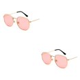 thumbnail image 4 of Redempat Fashionable Polarized Lens Small Frame Sun Glasses For Trendy Style gold sea pink C10 2Set, 4 of 6