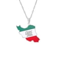 thumbnail image 2 of fastboy Classy Iran Pendant Necklace Versatile Style Any Occasion Environmental Rigid color 1Set, 2 of 6