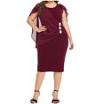 thumbnail image 2 of Jusqu'à 65 % de Rabais! Robes d'Été Mode pour Femmes 2024 Grande Taille Couleur Unie Sans Manches Décontractée Robe Débardeur à Empiècements, 2 of 7