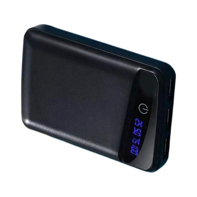 Battery Power Bank Case 3x18650 Charging Case Thin Lightweight Removable Welding Black