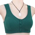 thumbnail image 4 of Sleeping Bra Women Full-Coverage Bra Feature V-Neck Balconette Bra Style W-853 Green 36, 4 of 5