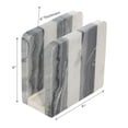 thumbnail image 2 of White & Grey Marble Napkin Holder, 2 of 3