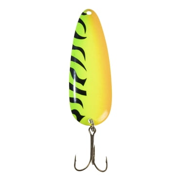 Lucky Strike Baitworks Devil Bait Spoon, 3", 5/8oz, Fire Tiger Blistered, Fishing Spoons