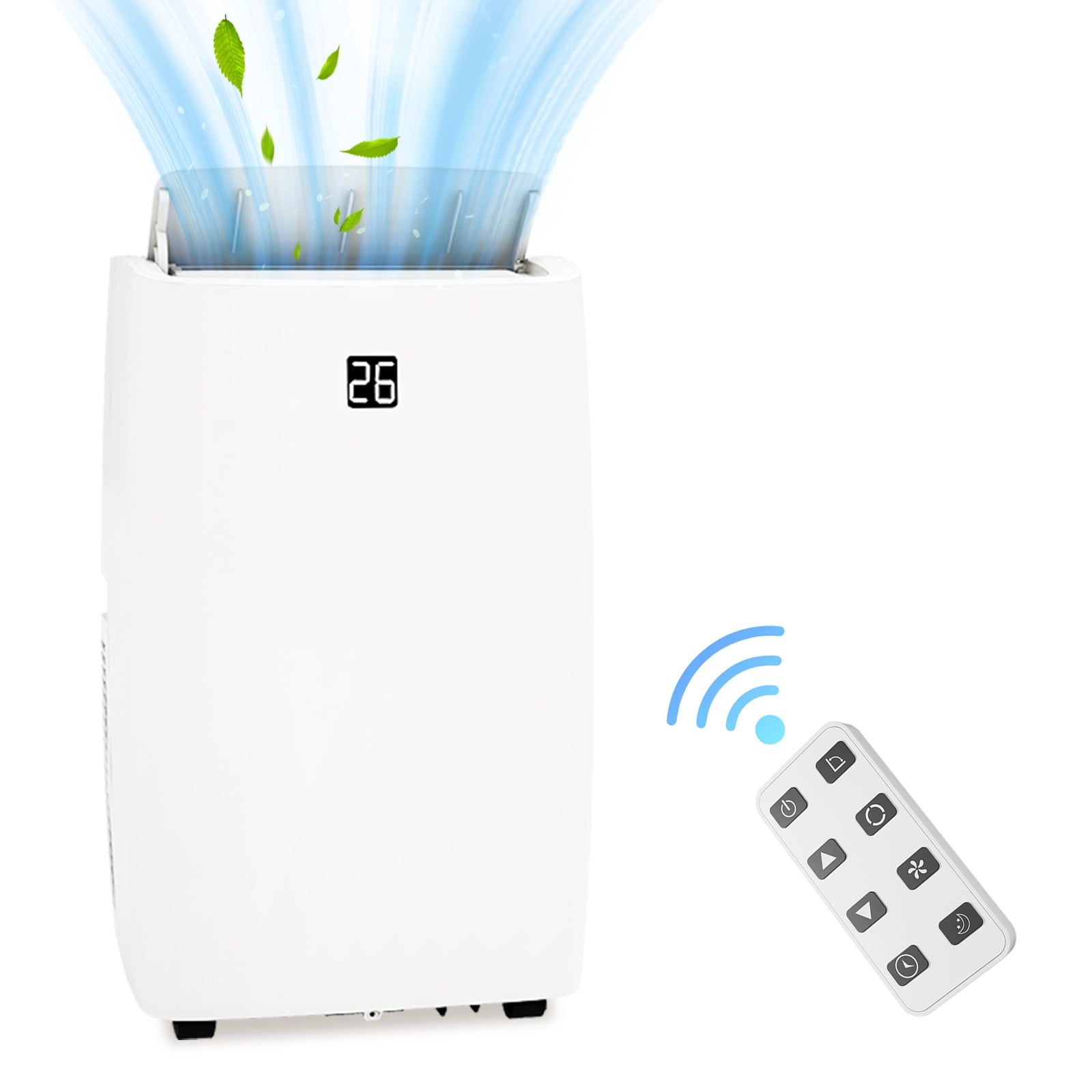 Air Conditioner 12000 BTU Portable Air Conditioner with 24h Timer & Remote Control, 3-In-1 AC Unit with Fan, Cooling & Dehumidification Modes, Air Conditioners Cool Up to 550 Sq.Ft