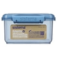 thumbnail image 2 of Sistema Ocean Bound Plastic Lunch Box Plus Cutlery, 1.2 L Food Storage Container, BPA-Free, Teal or Blue (Colour Not Selectable), 2 of 4