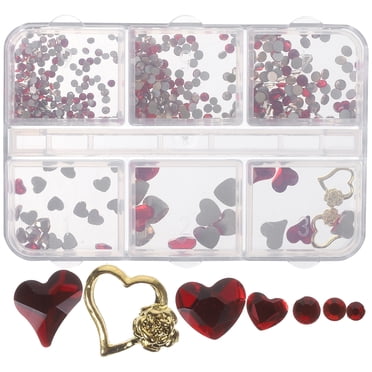 Shisuyan Nail Decoration Elegant Nail Charms with Rhinestones for Women 1 Set