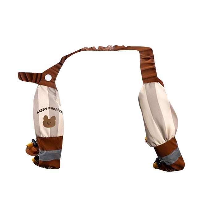 Vêtements pour Animaux de Compagnie pour Chiens et Chats à Rayures Brun Design Intérieur Extérieur Polyester Durable Confortable à Porter