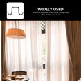 thumbnail image 3 of Shisuyan Scratch Resistant Curtain Rod Bracket Black 2Pack 6.2x3.1in, 3 of 9