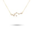 thumbnail image 3 of pitrice Ins Constellations Theme Friendship Necklace Rhinestone Comfortable Delicate with Display Card Pendant for Lover Festival Gifts Leo gold, 3 of 5
